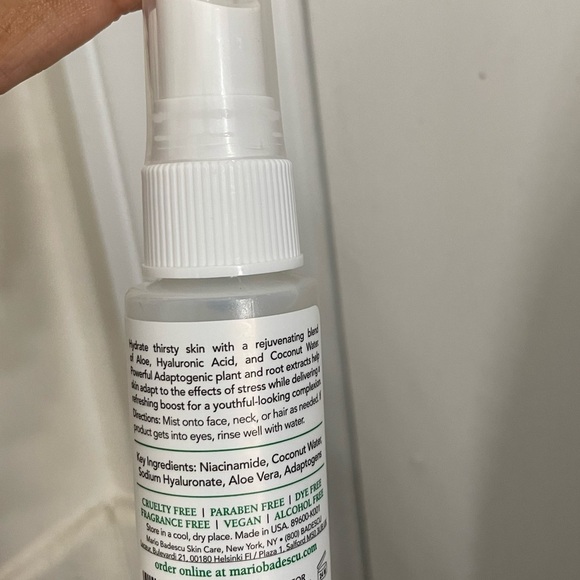MARIO BADESCU FACIAL TRAVEL MINI SPRAY ALOE COCONUT WATER !! - Picture 2 of 2